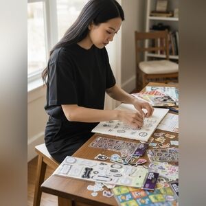 Lot of Scrapbook Stickers Craft DIY Embellishments Wedding Baby Theme Mixed Set